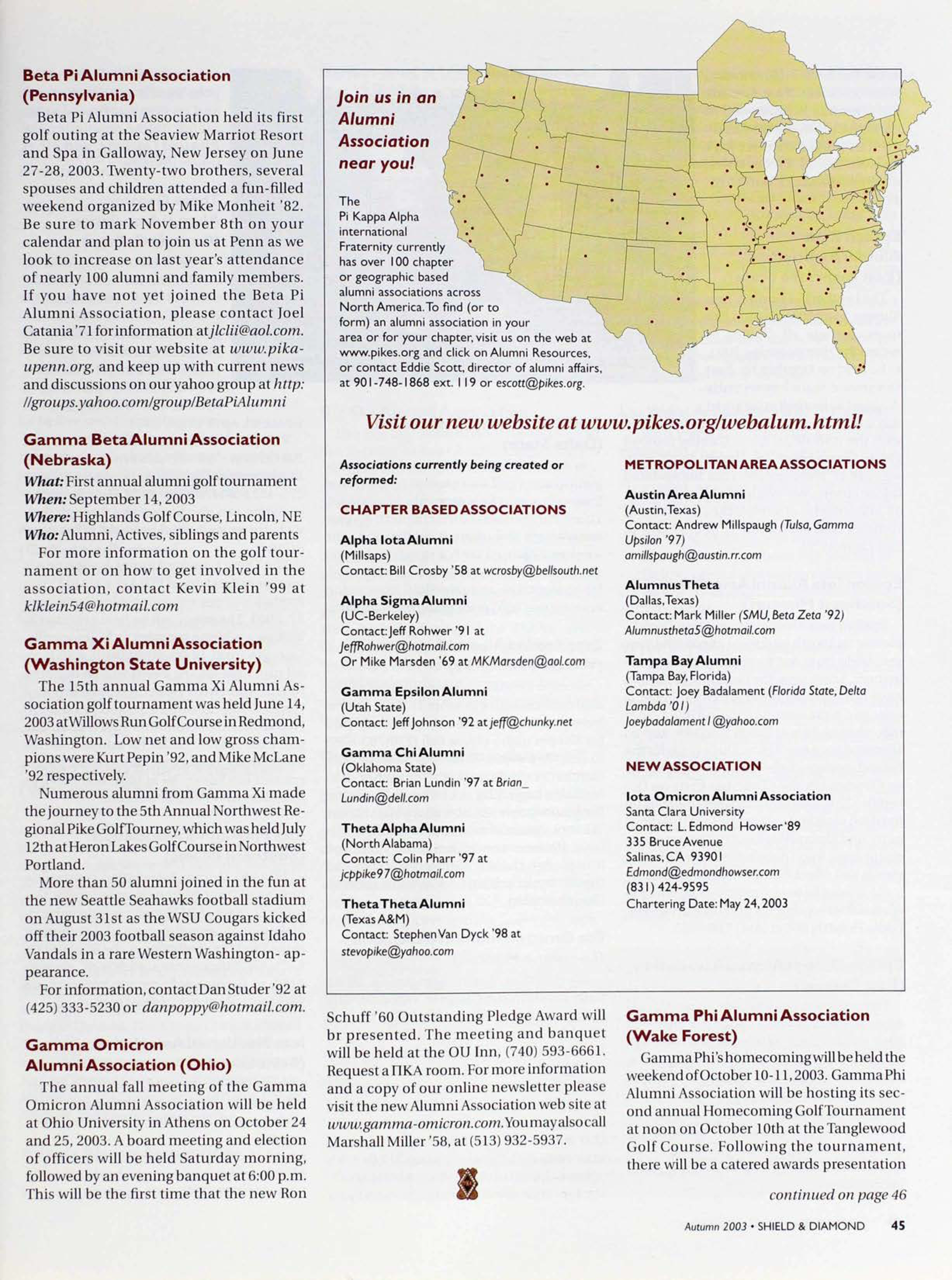 Join Us In An Alumni Association Near You!